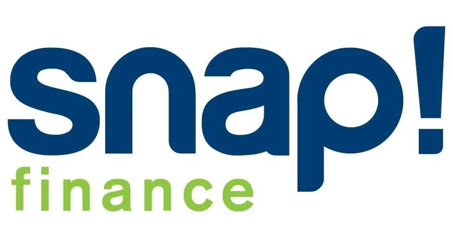 Snap Finance logo with stylized text.