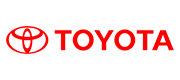Red Toyota logo on white background.