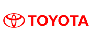 Red Toyota logo on white background.