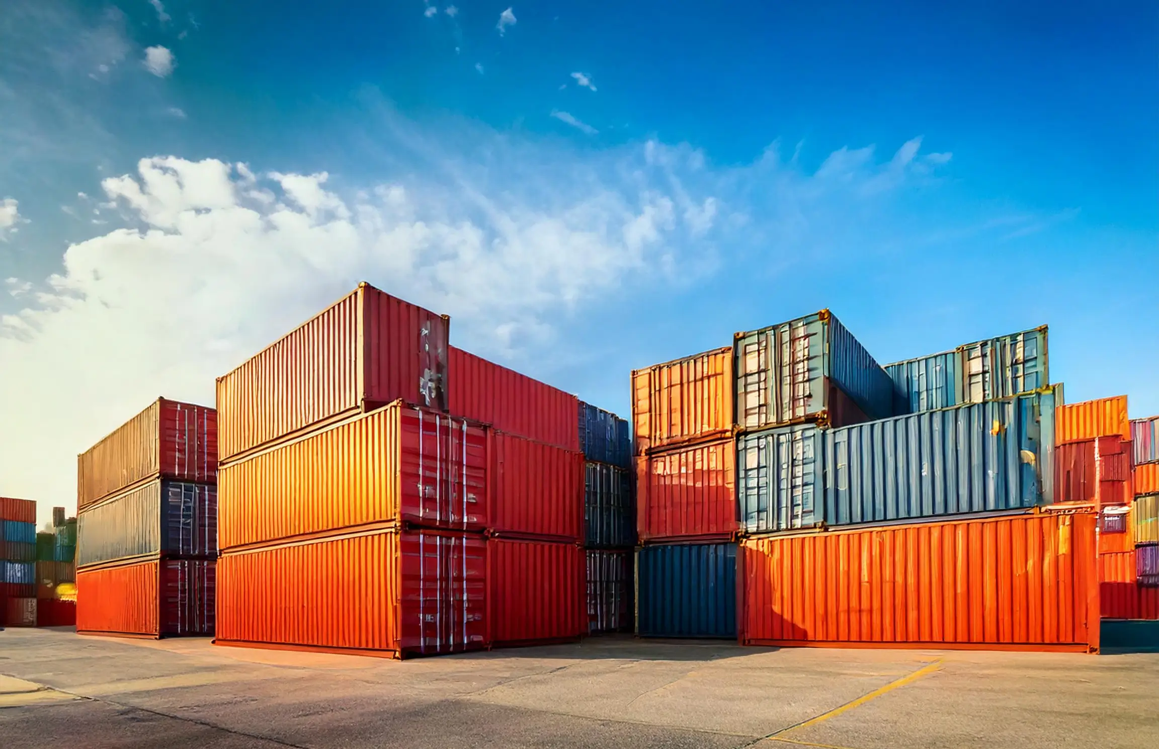 Shipping Container at warehouse