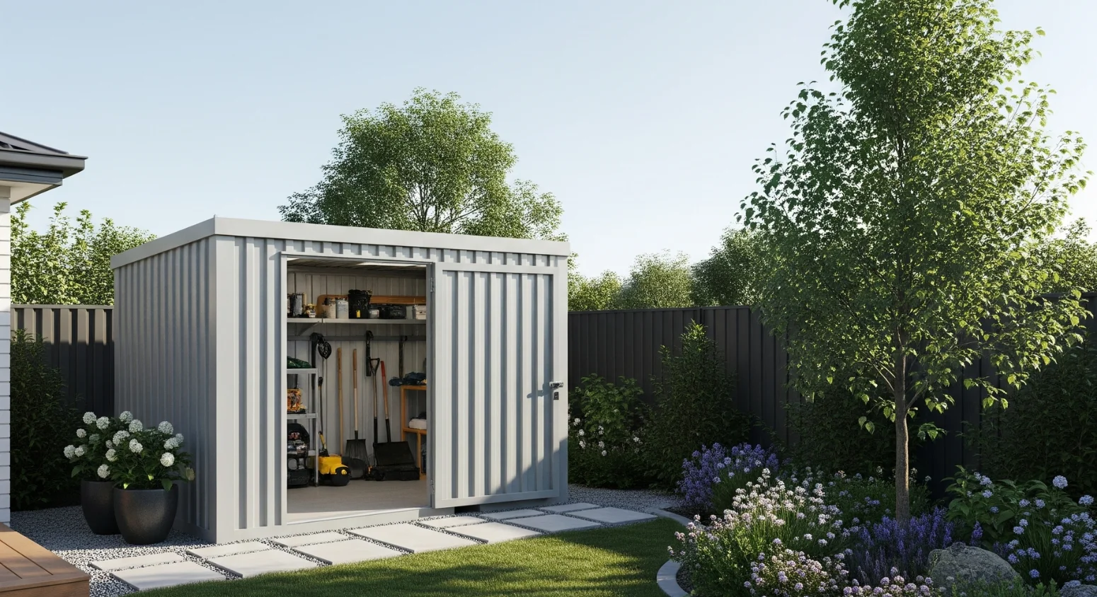 Shipping Container Shed
